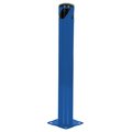 Vestil STEEL PIPE SAFETY BOLLARD 36"X4.5" BLUE BOL-36-4.5-BU